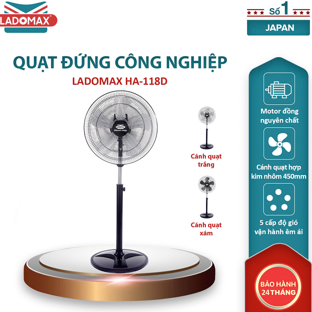 Quạt đứng công nghiệp Ladomax HA-118D